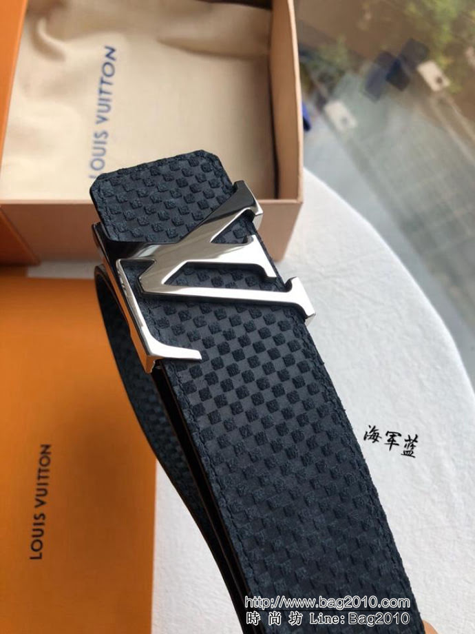 路易威登LV 原單品質 入春經典單品 Made in Spain絨面腰帶 M6875 專櫃最新版型金屬扣 男士皮帶  xfp1385